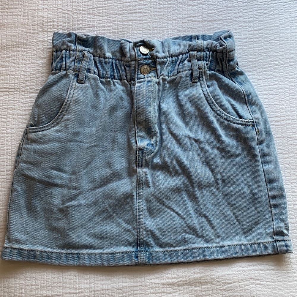 PACSUN light wash jean skirt SIZE S